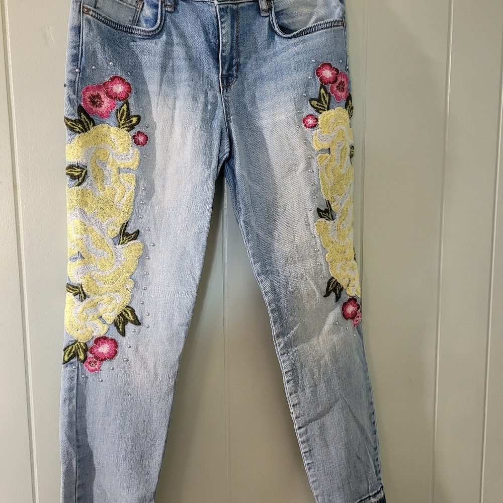 William Rast ankle skinny embroidered jeans - Picture 7 of 7